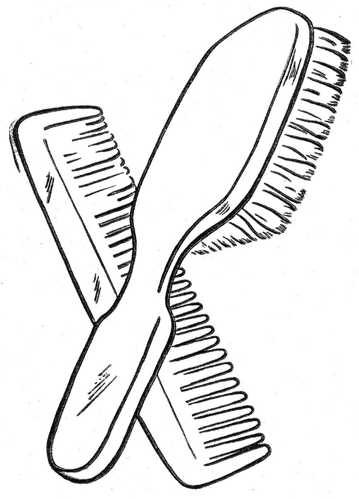 Расческа рисунок карандашом