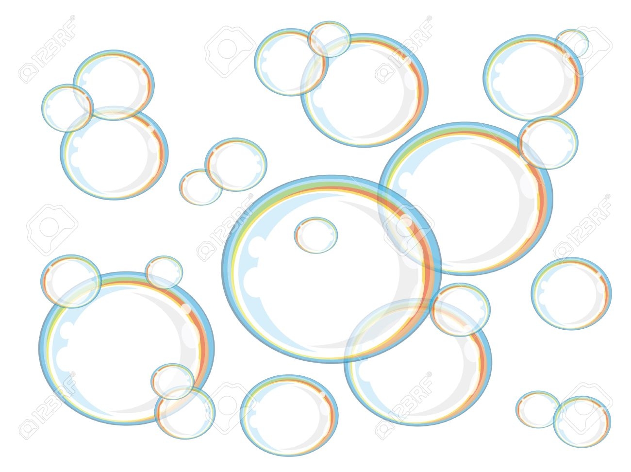 Трафарет мыльные пузыри
