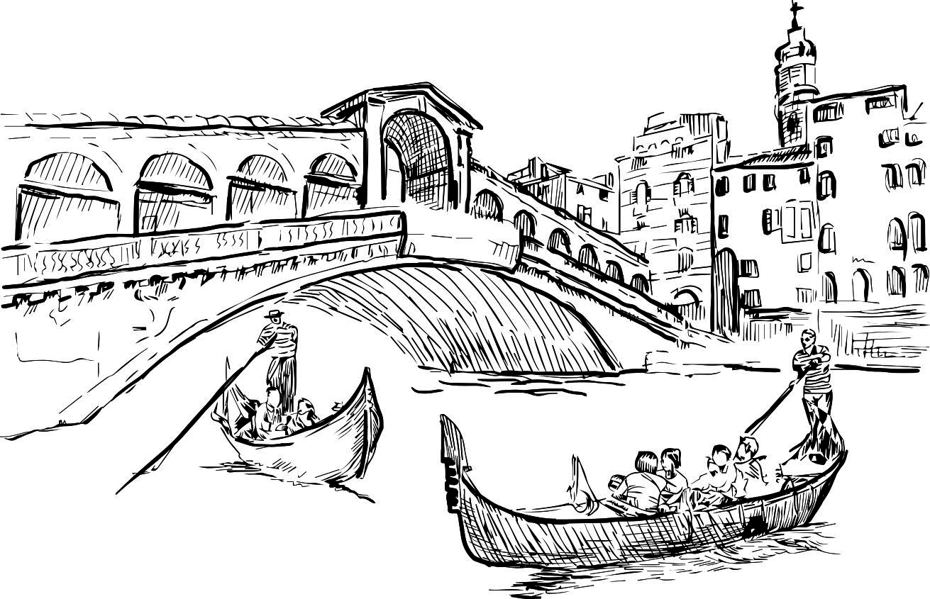 Скретч-картина Venice (Венеція у кольорі)