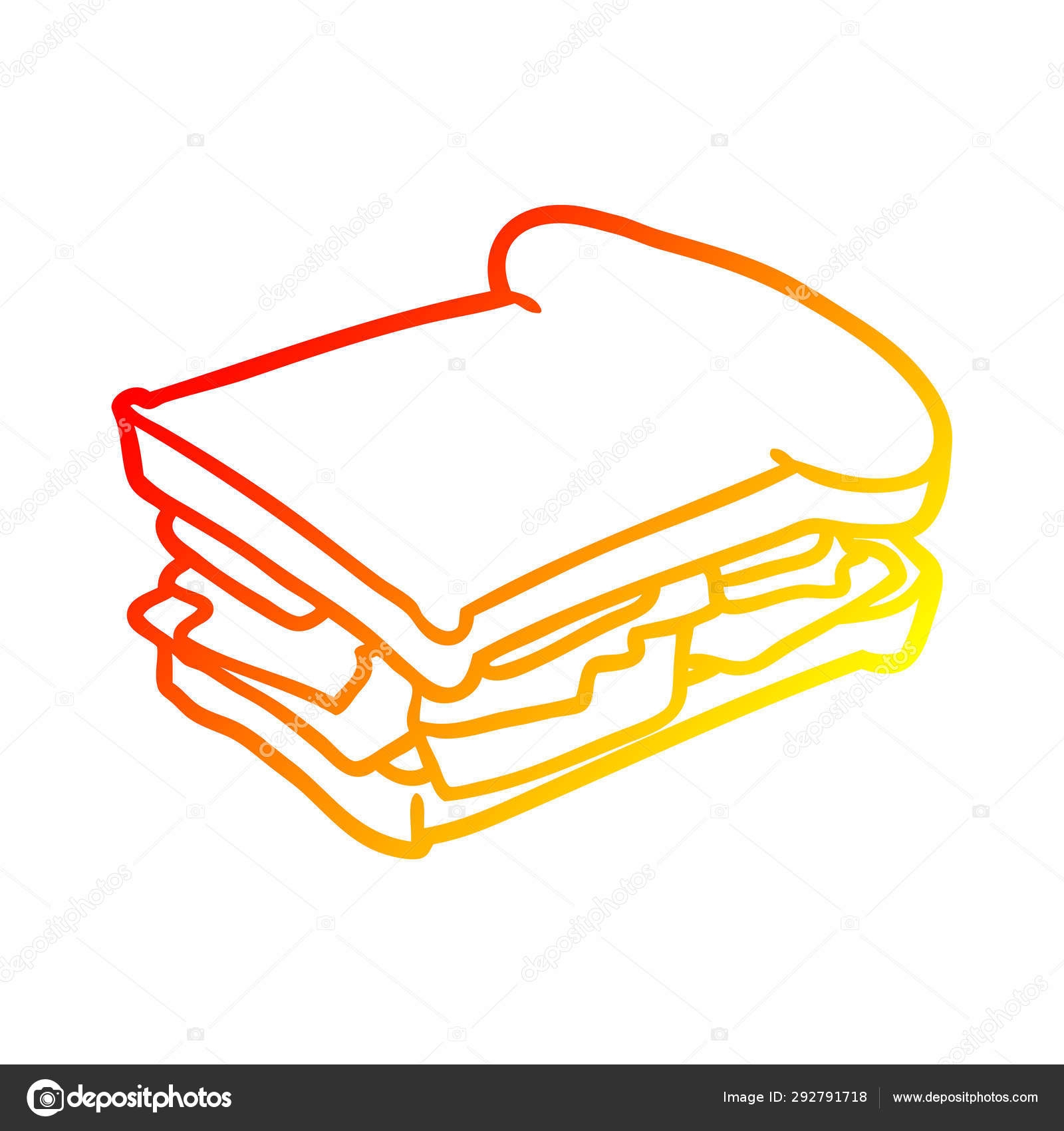 Бутерброд рисунок для детей легко