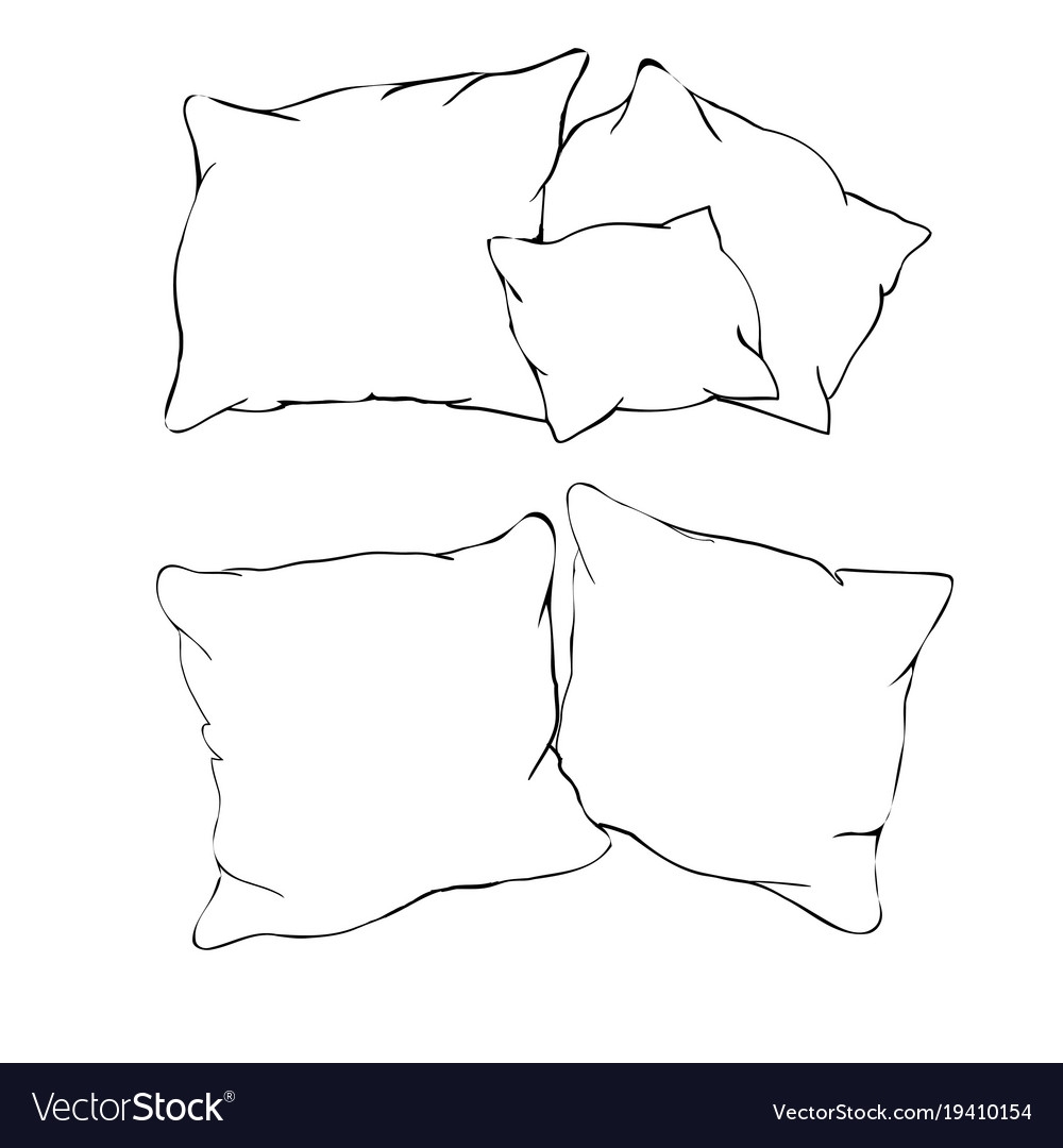 Подушка схематично