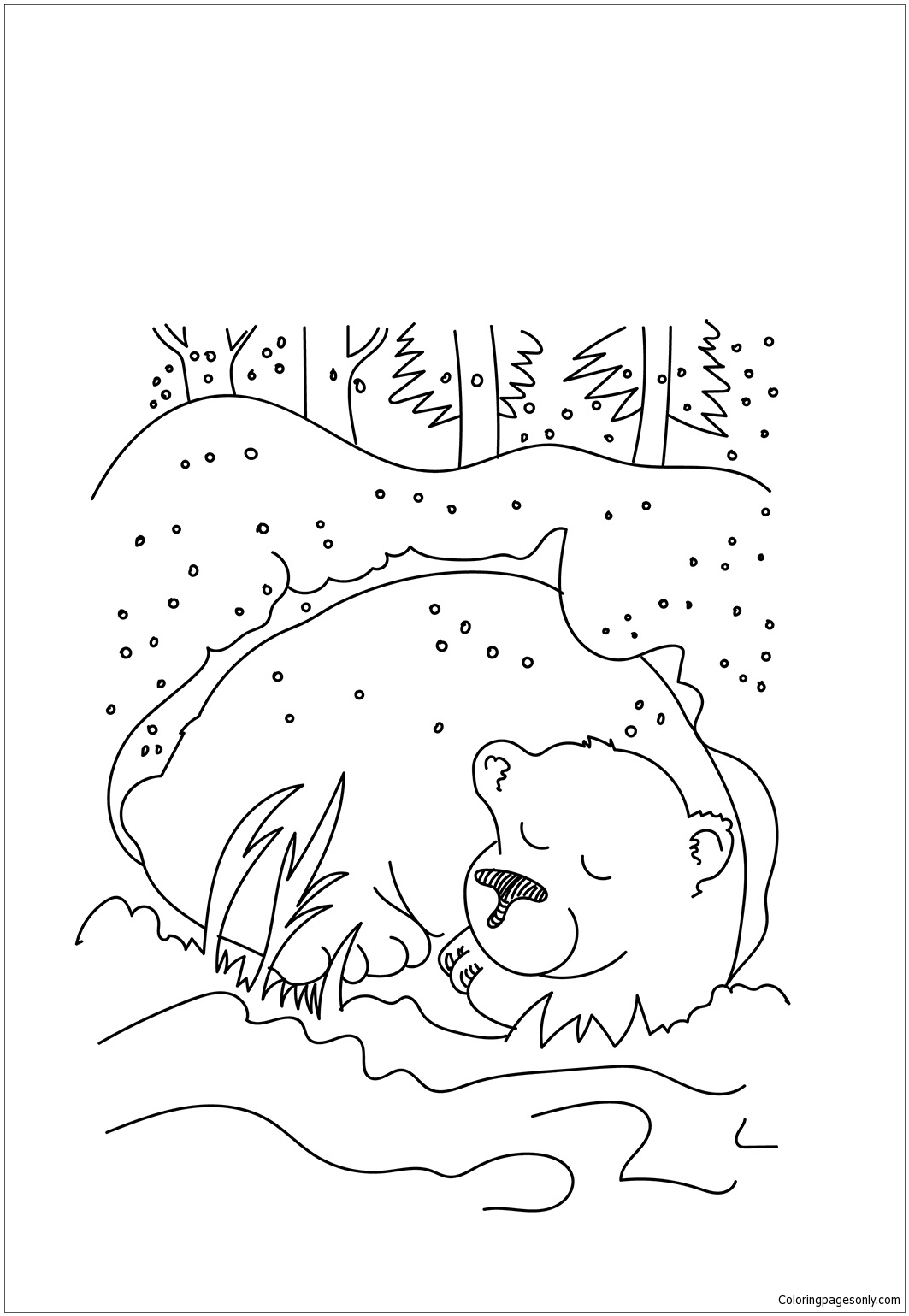 Медведь в берлоге [74 фото]