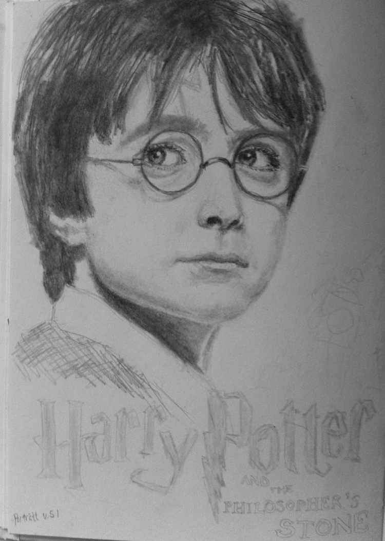 Гарри Поттер портрет рисунок