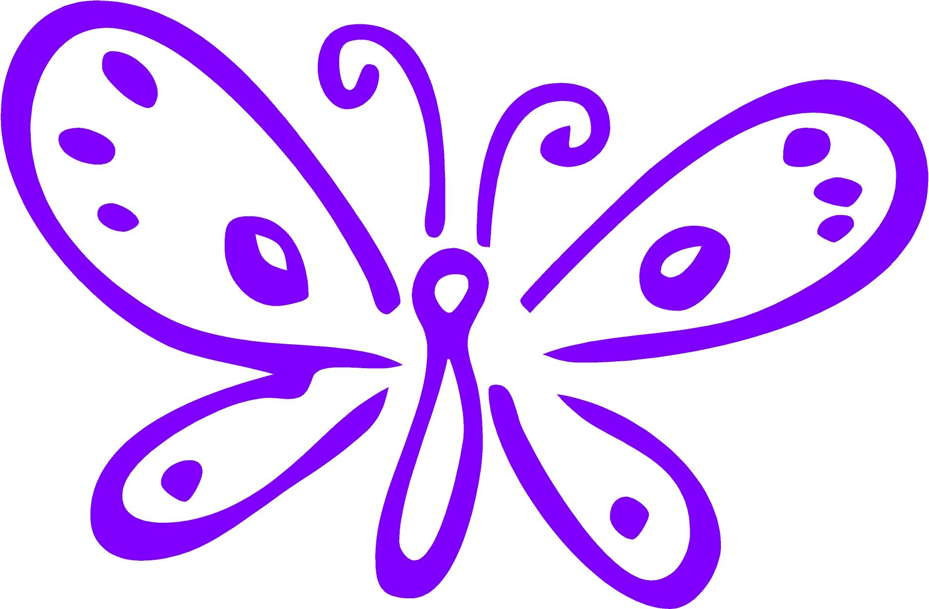 Нарисовать простую бабочку