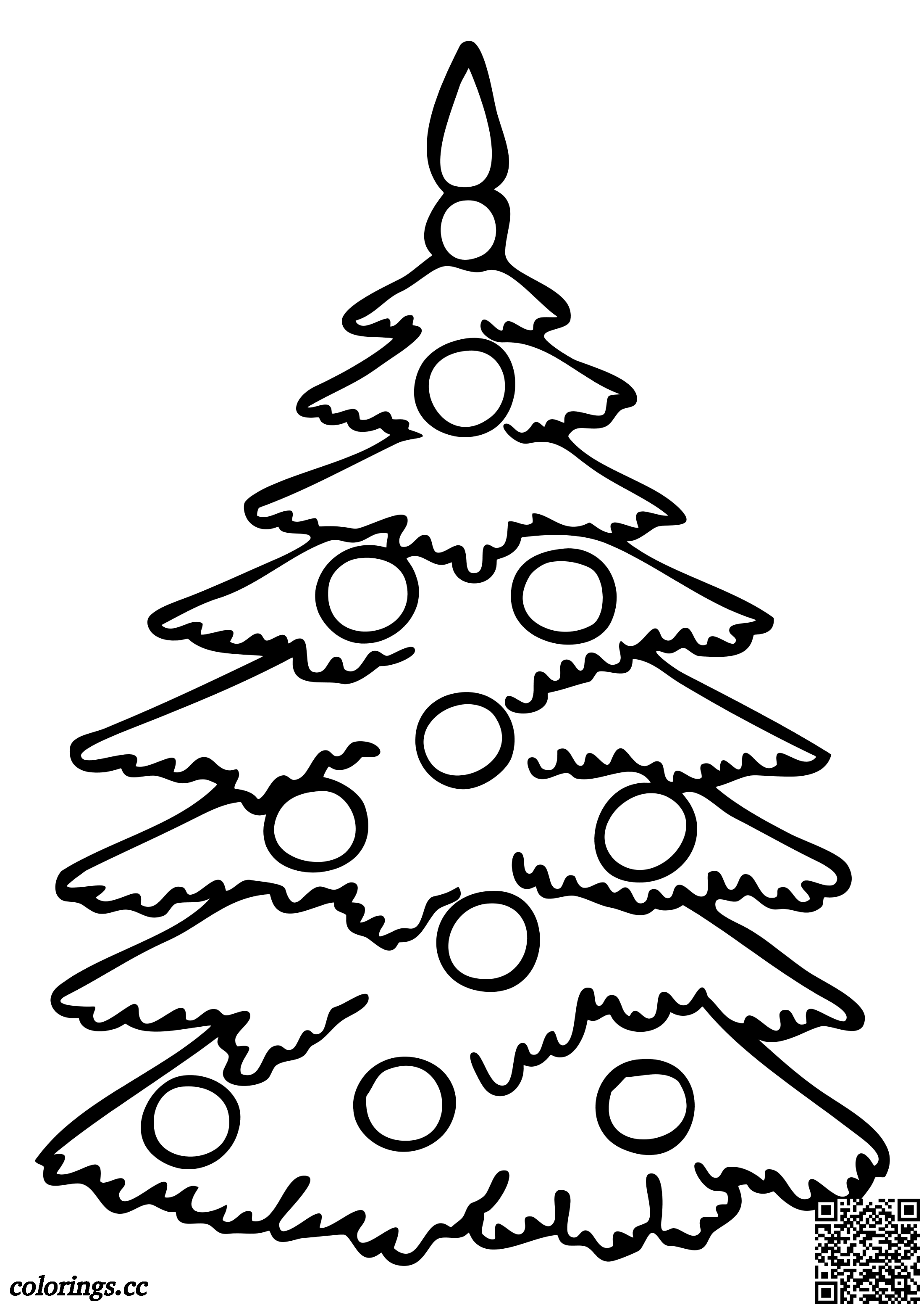 Рисунок елка для детей карандашом - 52 фото