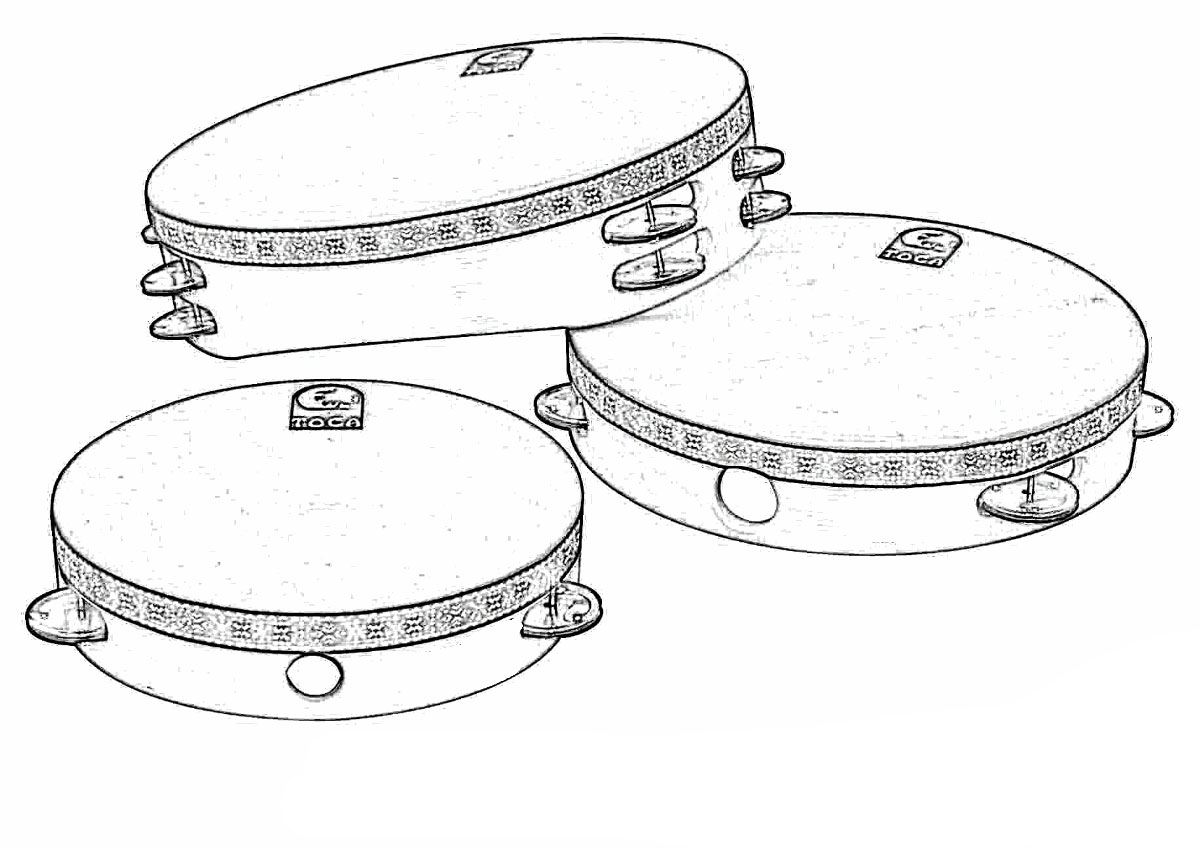 Нарисовать народный инструмент барабан