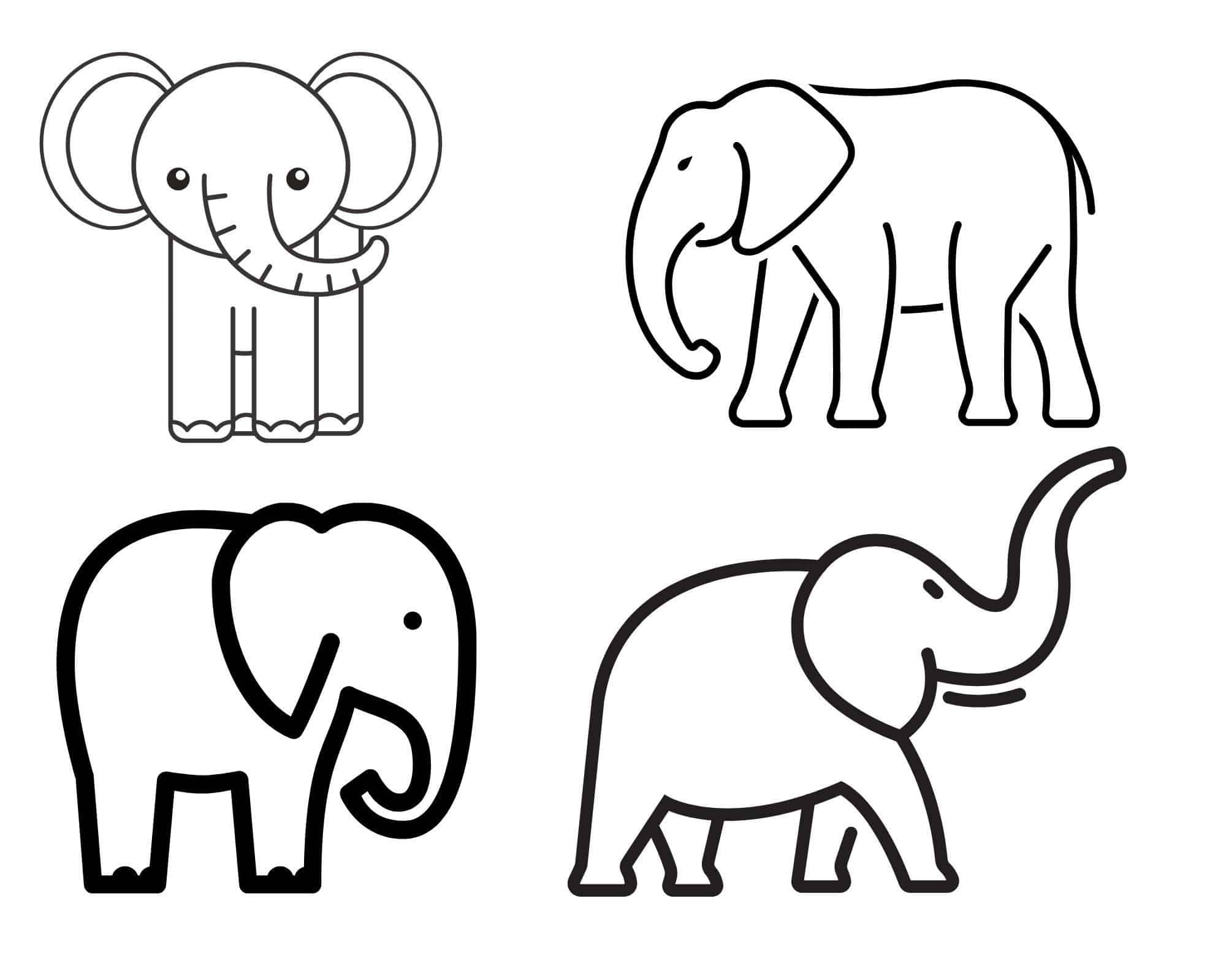 Раскраска Слон | Раскраски для самых-самых маленьких ( года)