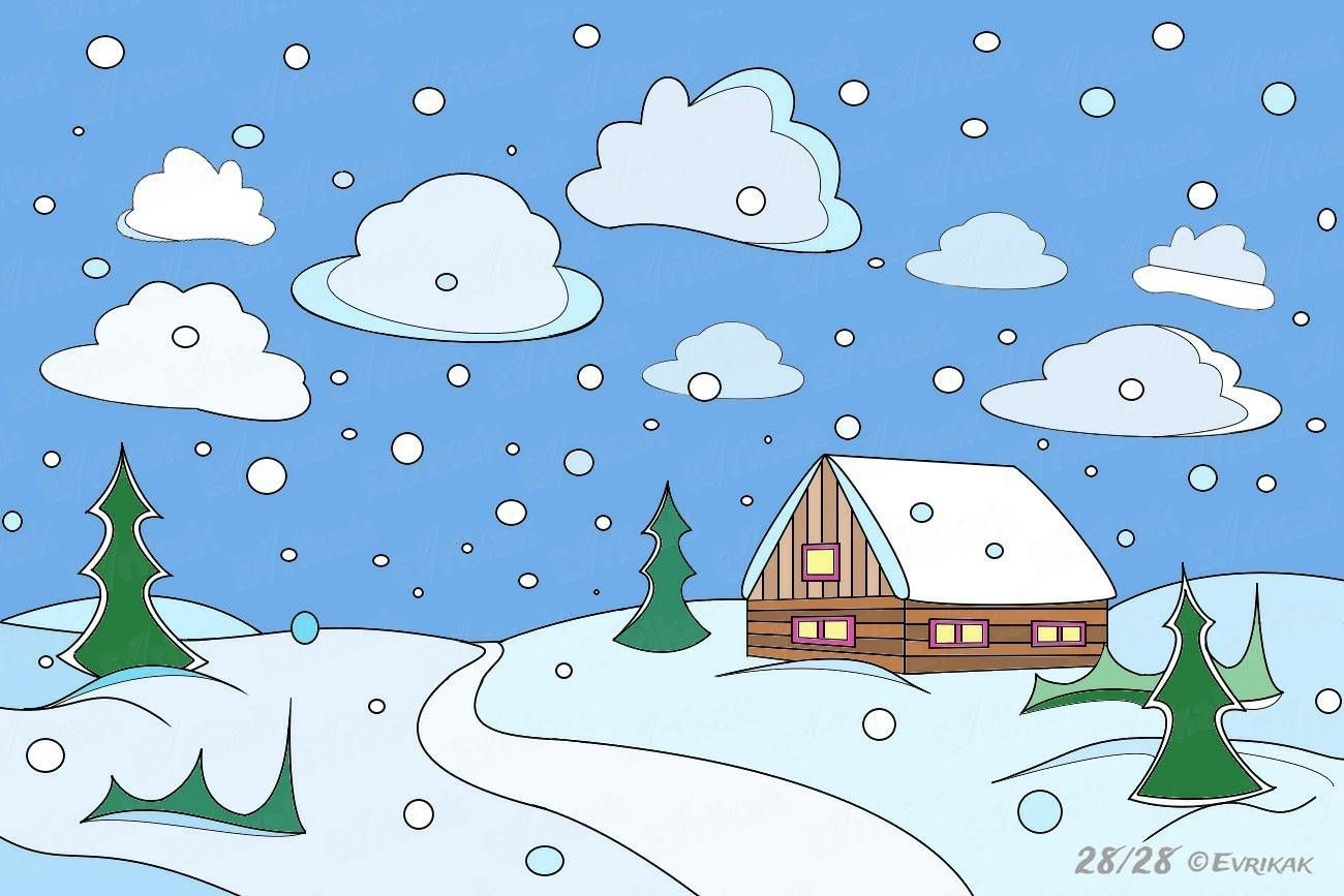 Зимние картинки легко. Зимние рисунки. Рисунок на зимнюю тему. Зимние рисунки для детей. Зимний пейзаж для детей.
