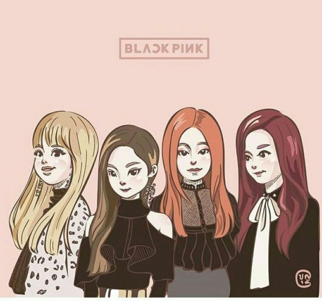 Легкие рисунки black pink