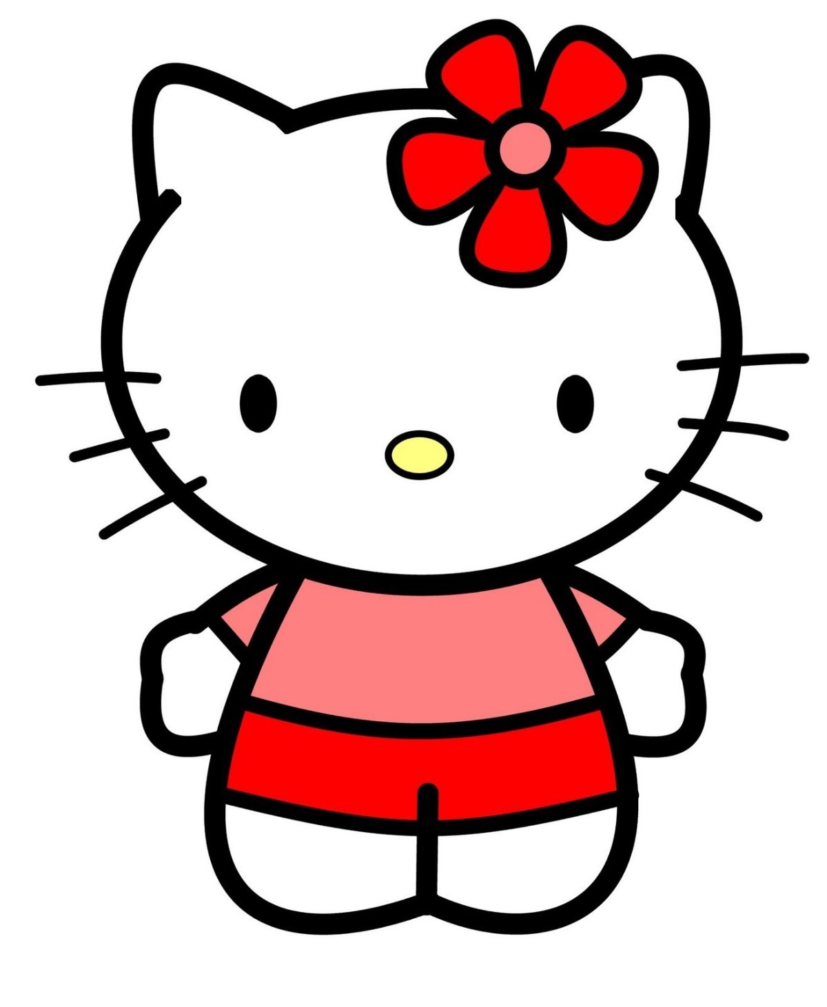 Hello kitty нарисовать карандашом