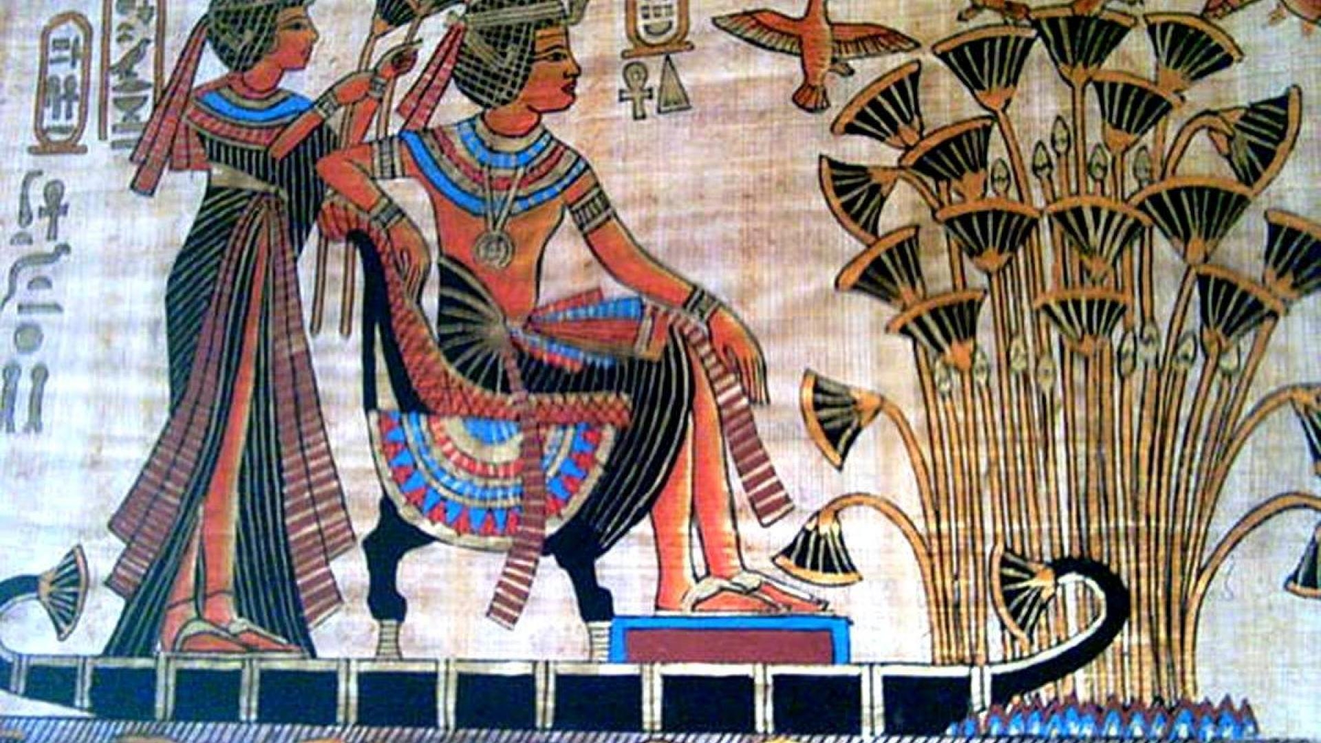 Египетские фрески Тутанхамон