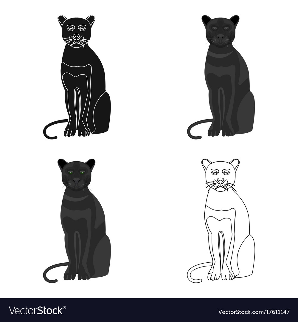 Картинки для срисовки животные пантера кот