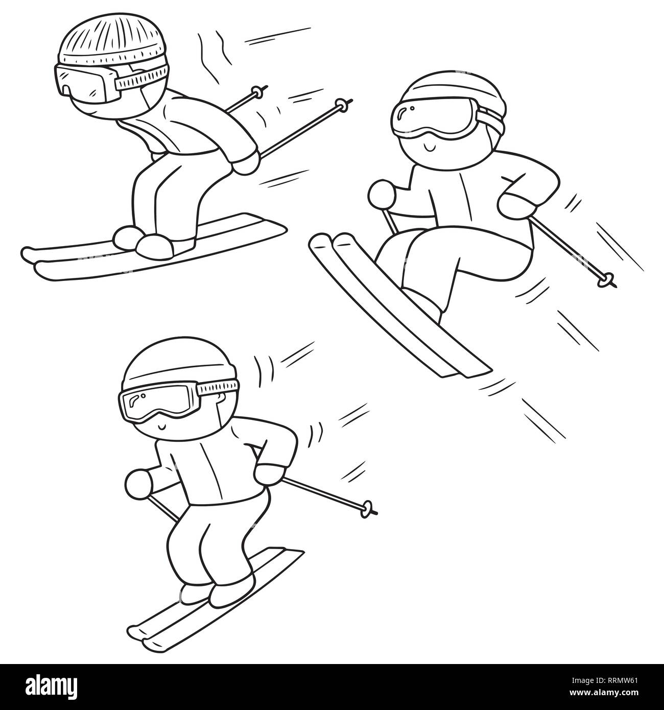 Лыжи скетч
