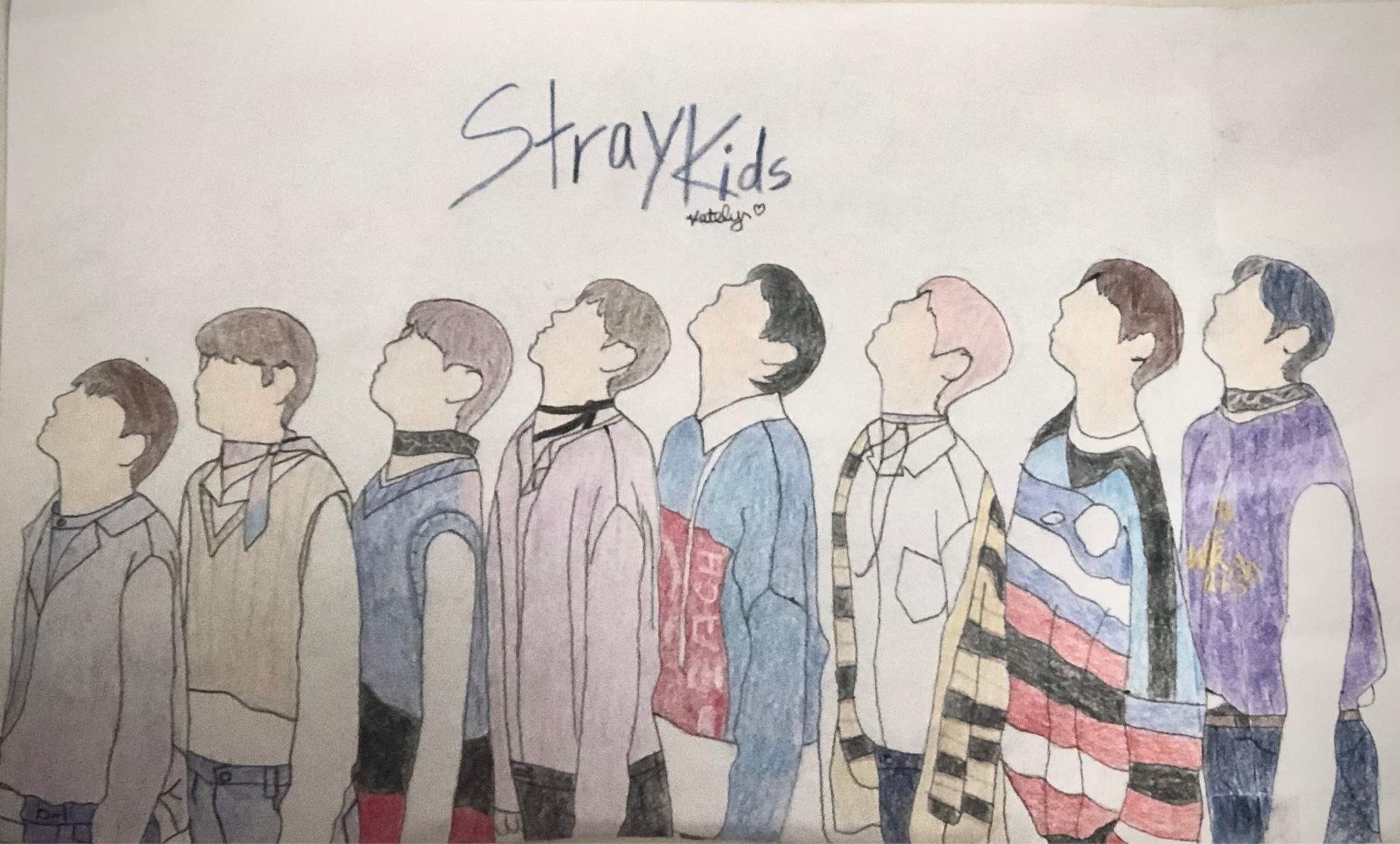 Рисунки группы Stray Kids