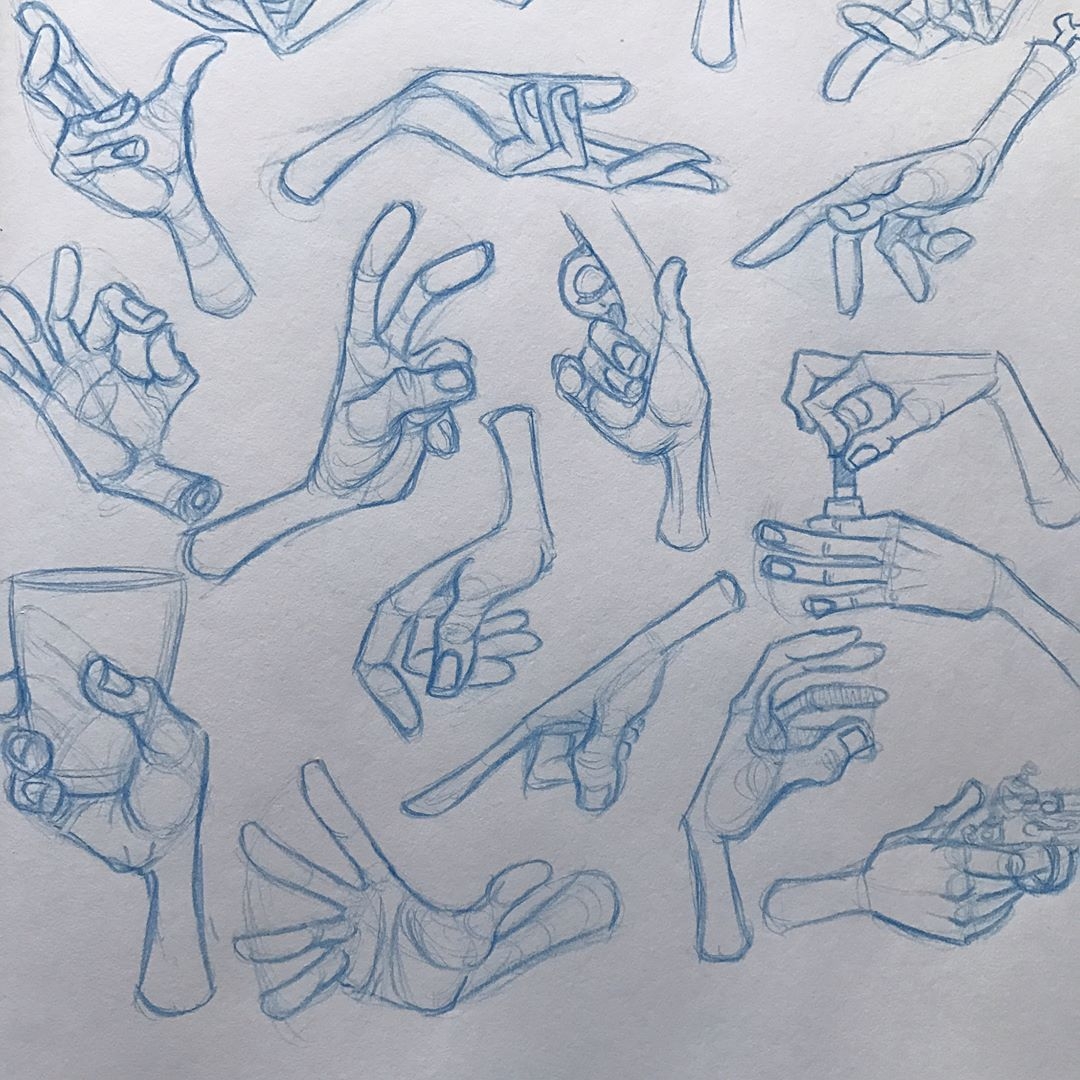 Анатомия рисования рук жесты