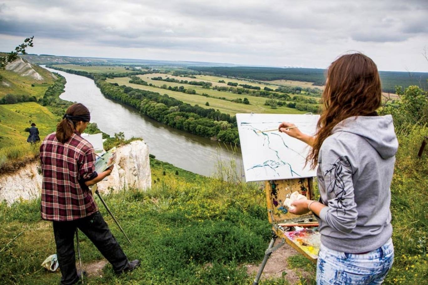 Фотосессия с картиной