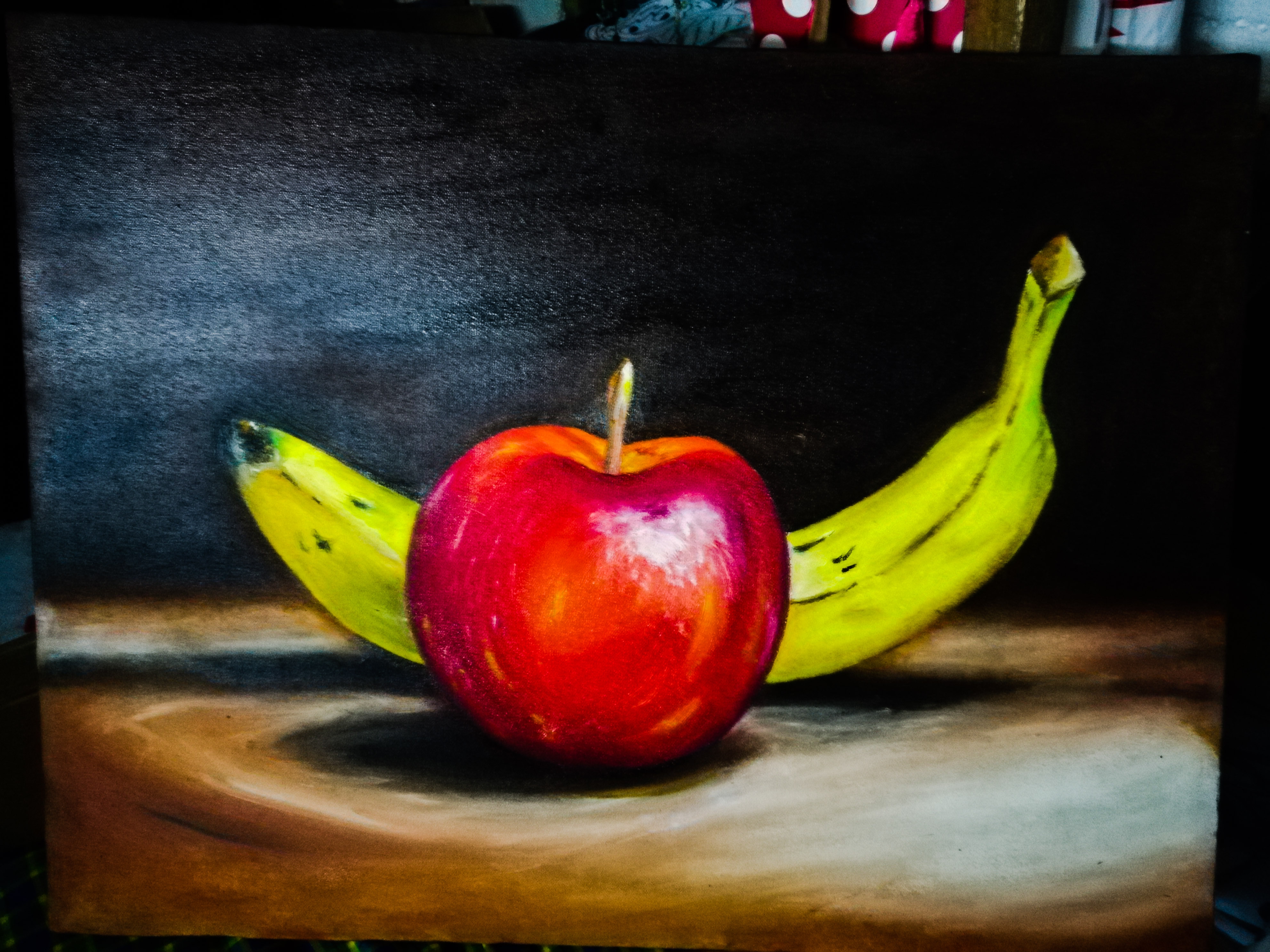 Рисование фруктов красками