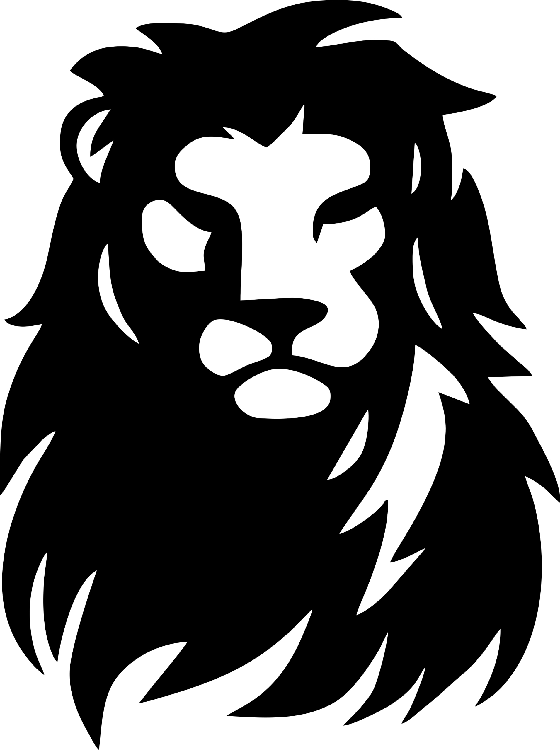 Силуэт Льва в логотипе