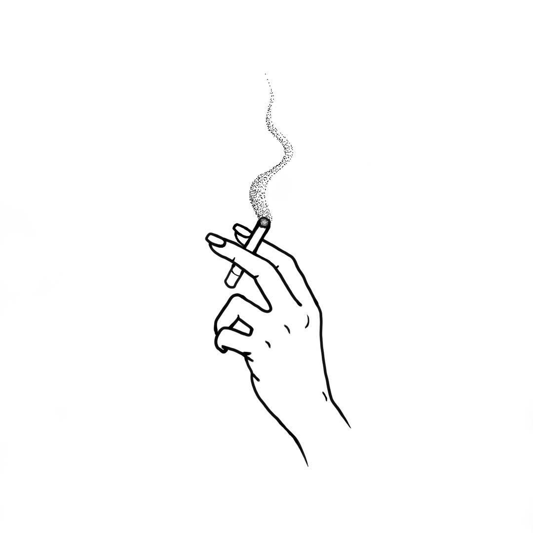Женская рука с сигаретой | Бесплатно Фото