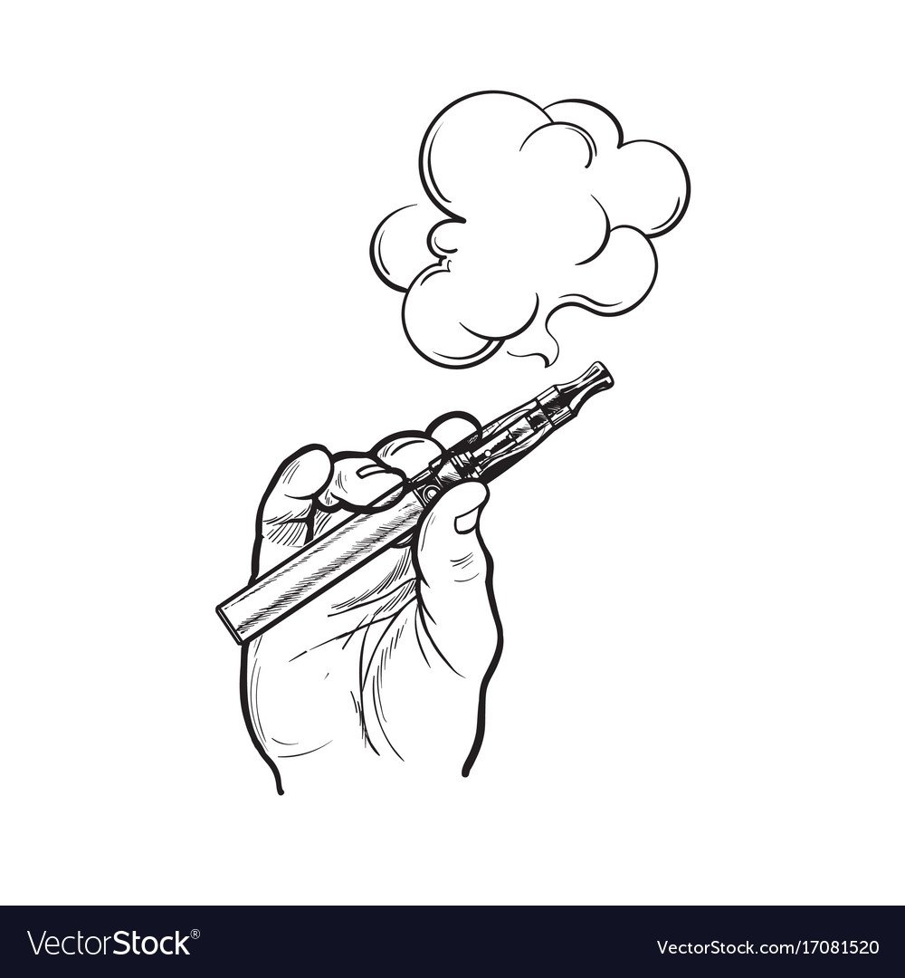 Электронная сигарета рисунок