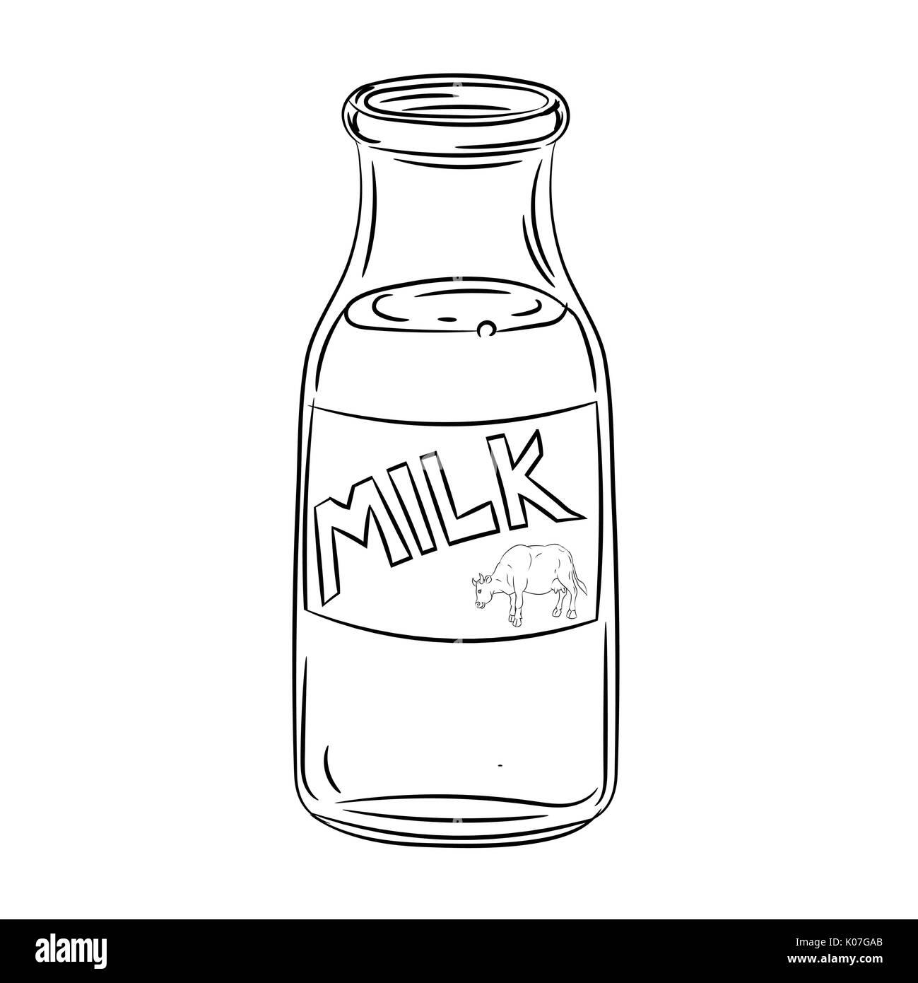 Молоко эскиз
