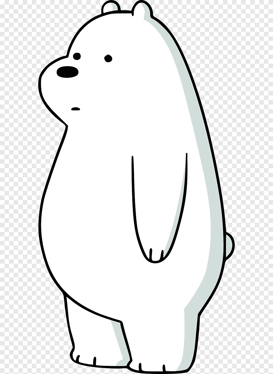 Белый медведь из мультика
