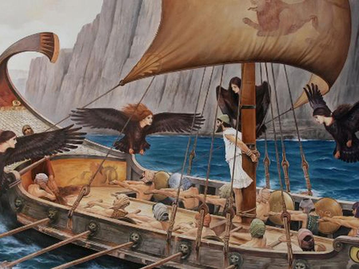 Приключение Одиссея возле острова сирен