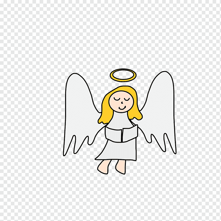 Ангел улыбается рисунок