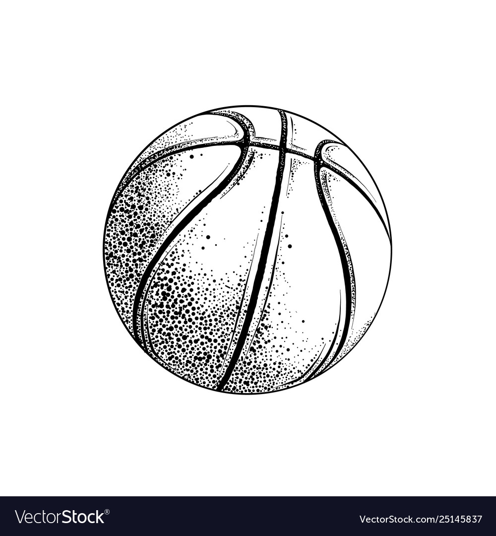 Очертания баскетбольного мяча