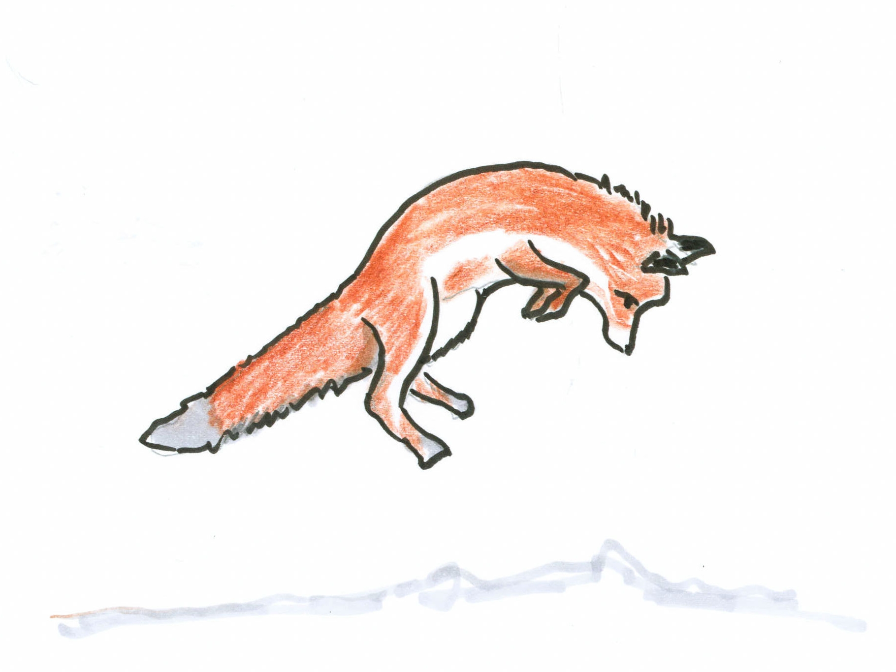 Рисунок лисы для детей