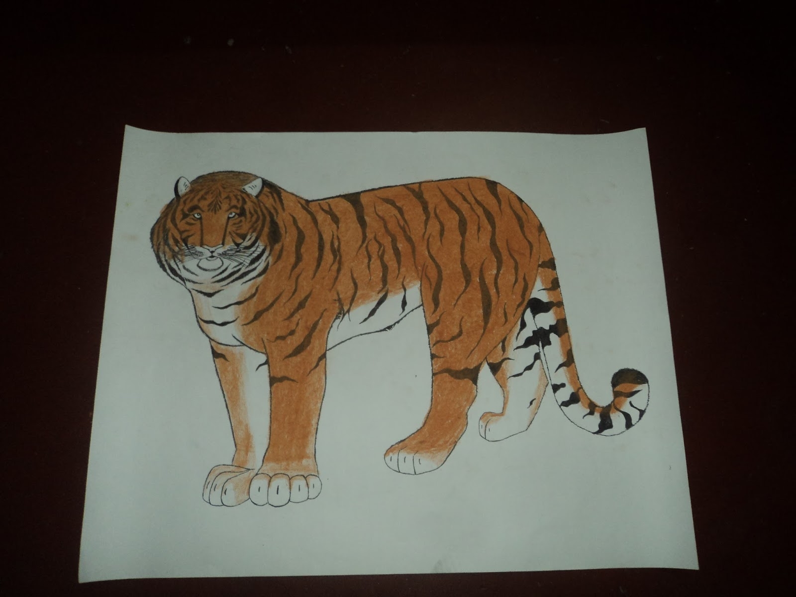Рисуем вместе тигра