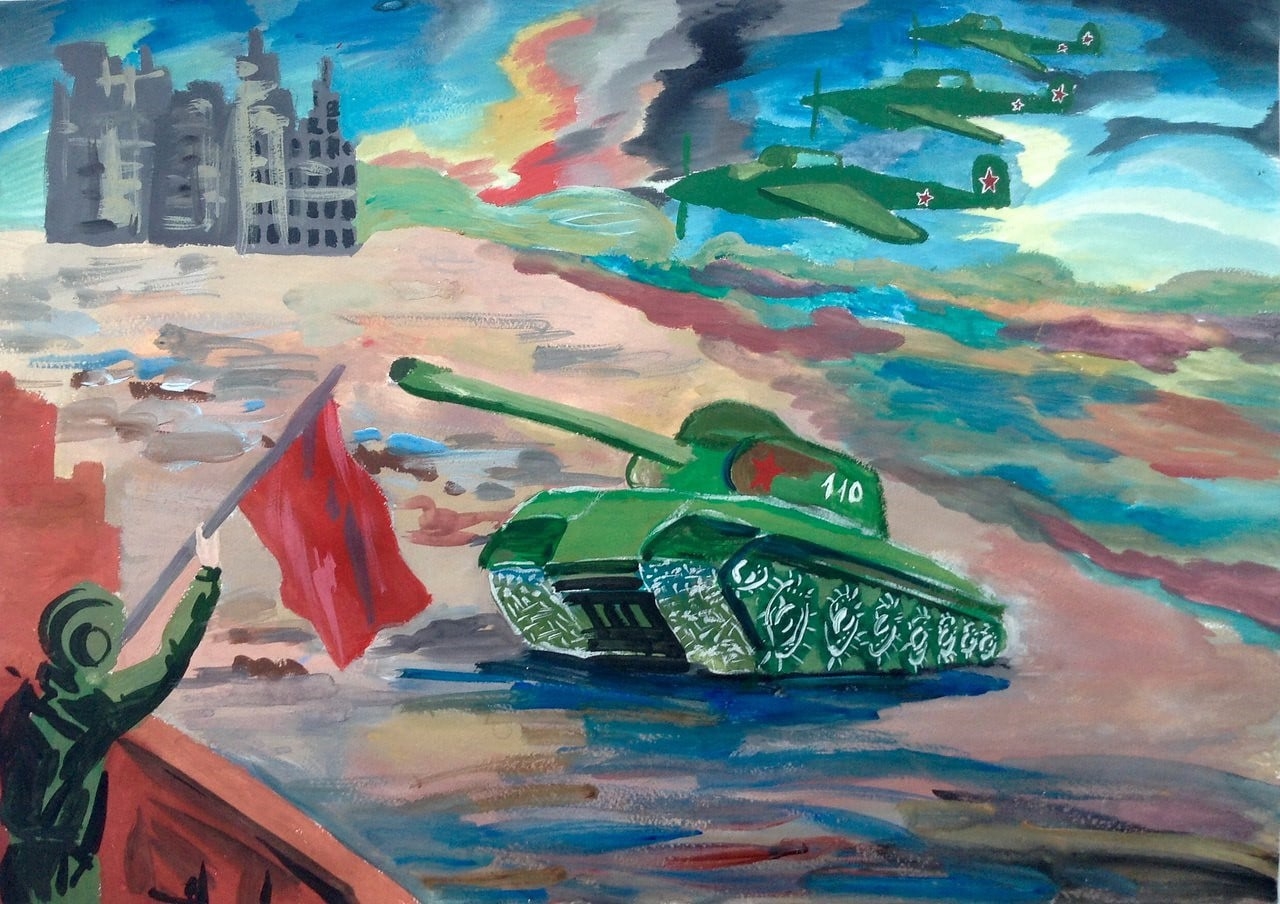 Фронтовые рисунки участников Сталинградской битвы. - Хозяева дома