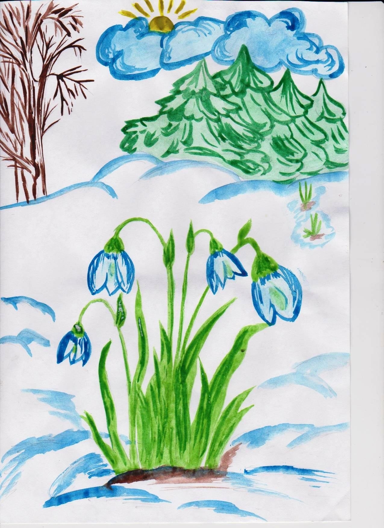 Рисование на тему Весна