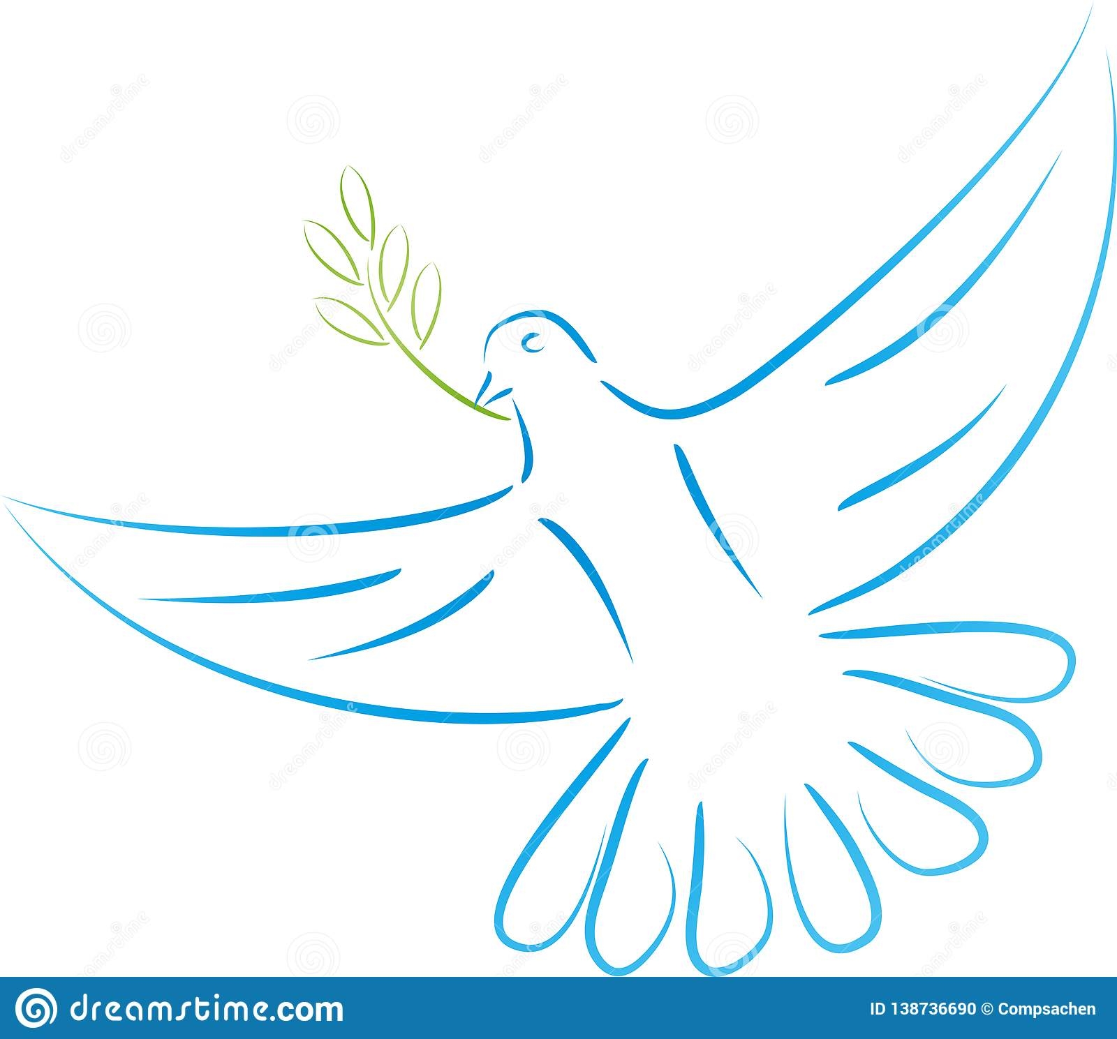 Белый голубь с оливковой ветвью символ чего