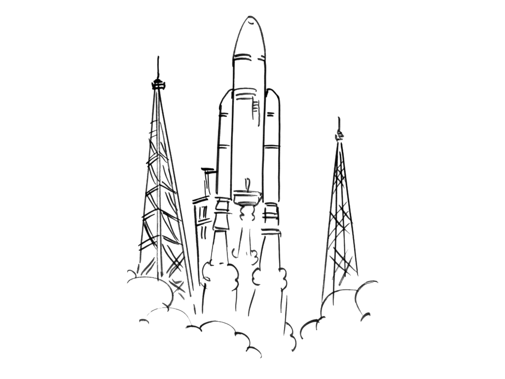 Самарская ракета рисунок