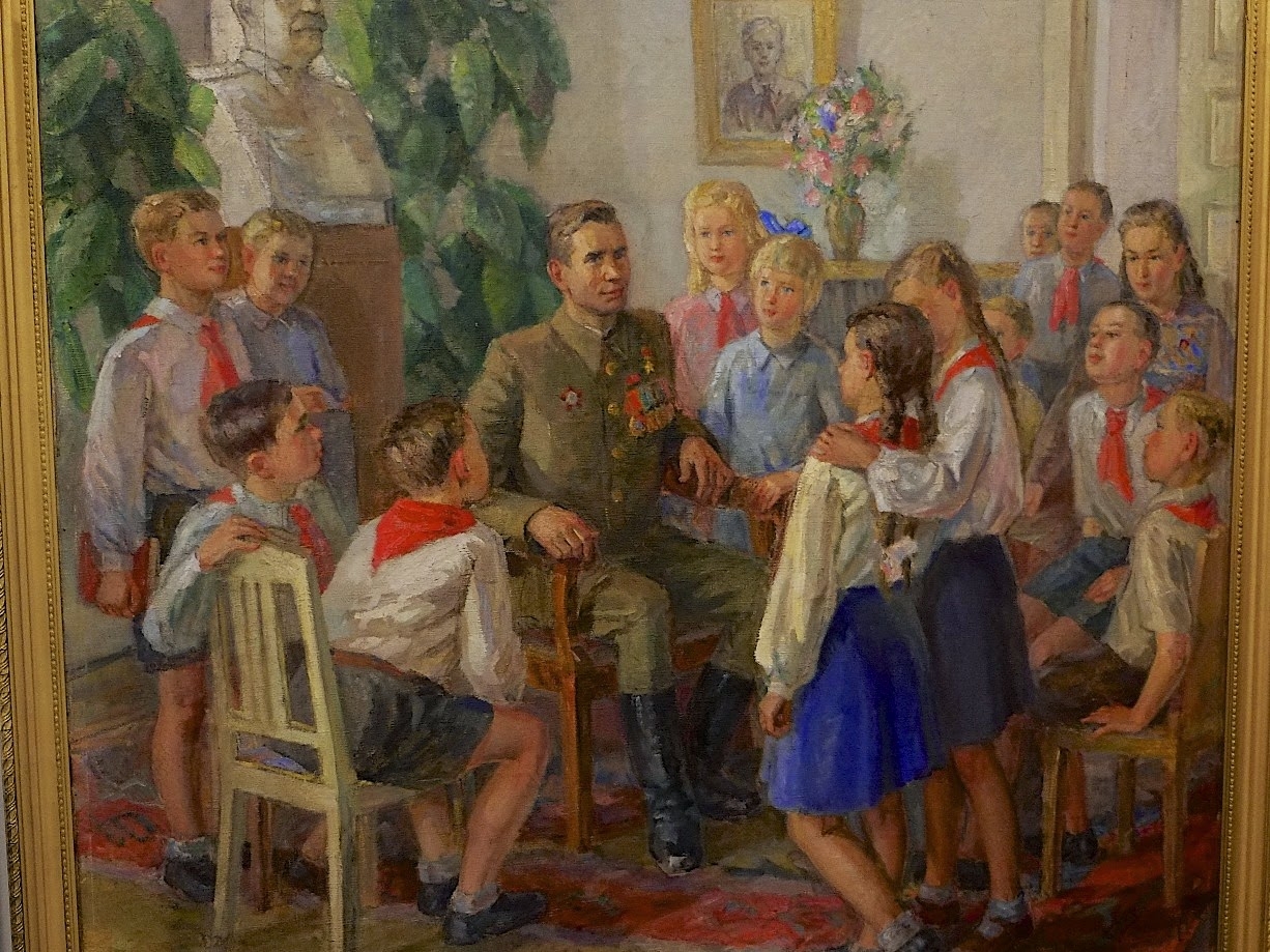 Цветков Виктор Александрович «прием в пионеры» 1951