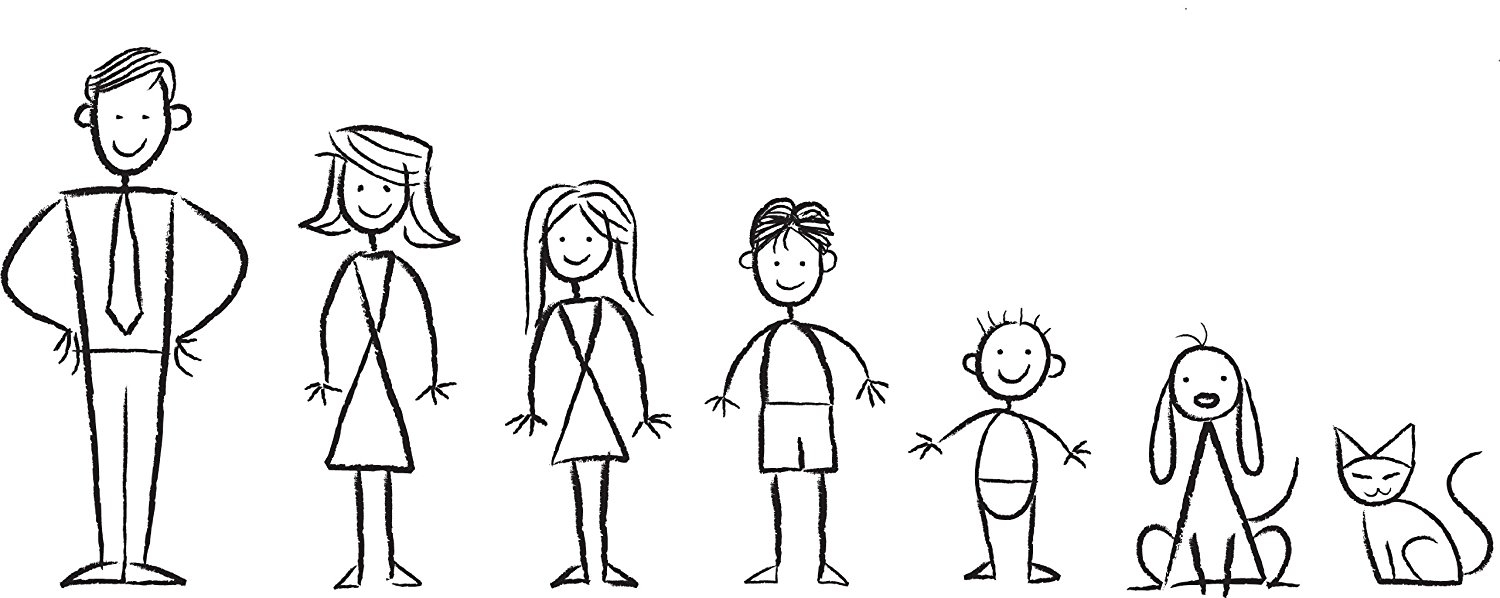 Схема семьи человечки детский