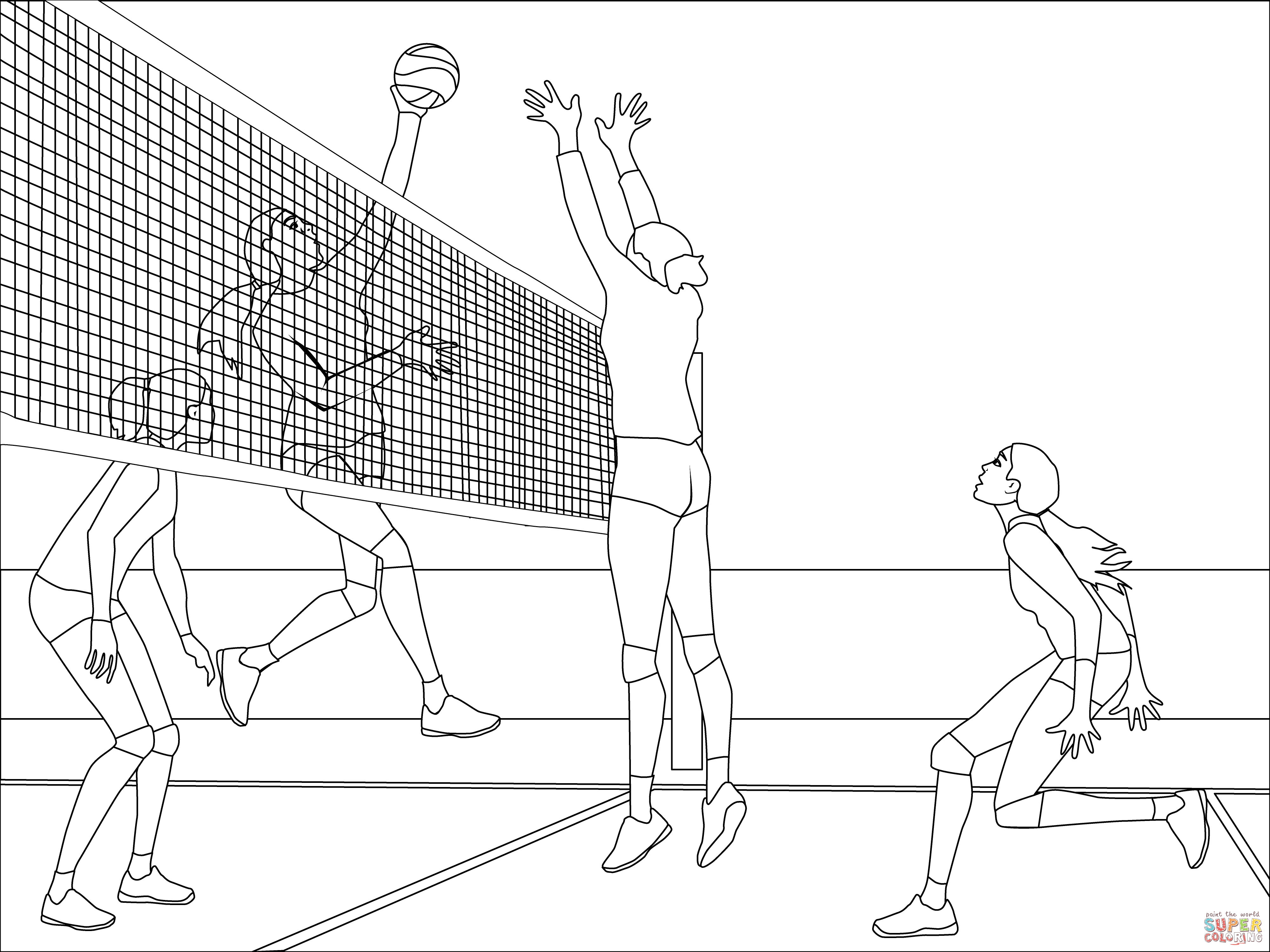 Волейбол рисунки для срисовки легкие