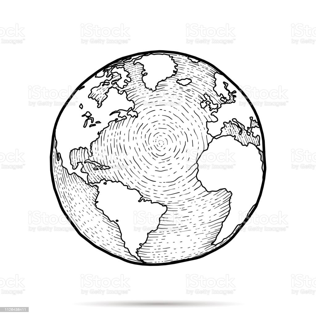 Раскраска Земной шар