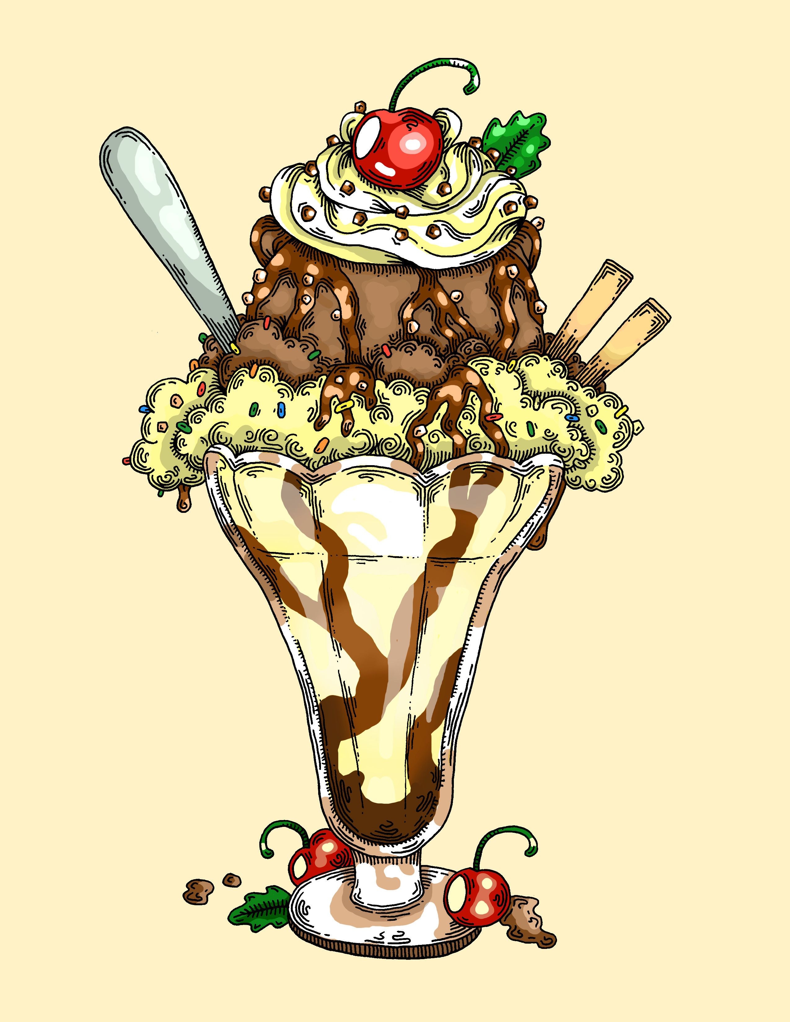 Мороженое иллюстратор