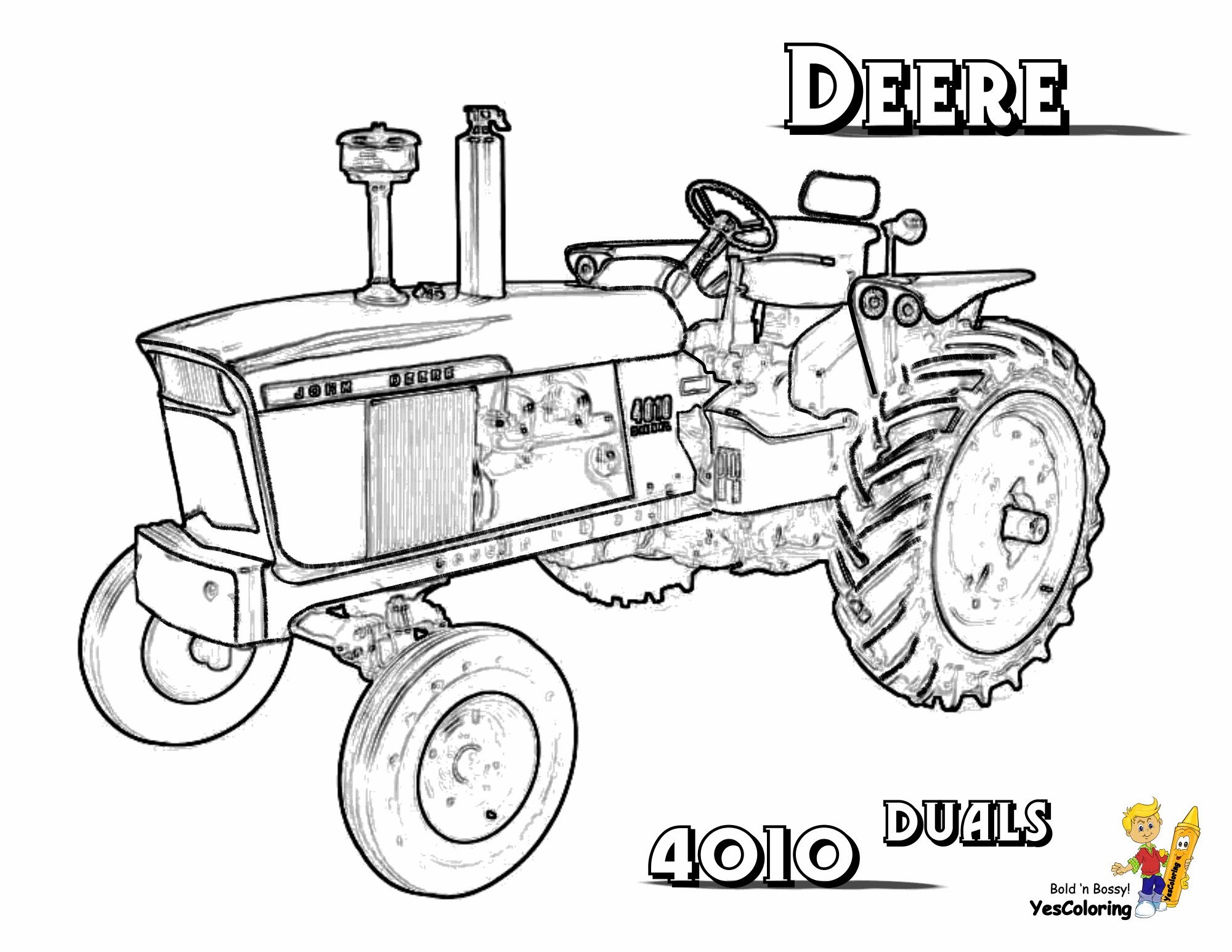 Трактор John Deere 7820 чертежи