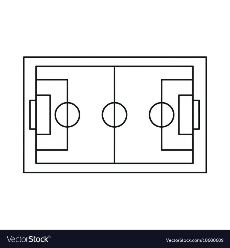 Картинка раскраска футбольное поле