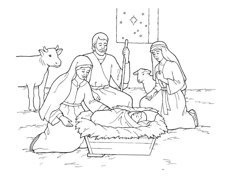 Рисунки на тему рождение иисуса христа - 35 фото