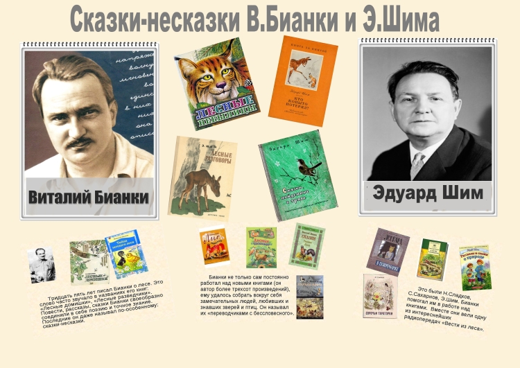 Тема урока «Сказки-несказки В. Бианки и Э. Шима»