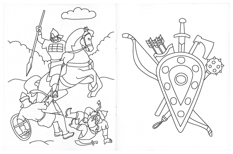 Рисунок древнерусского воина