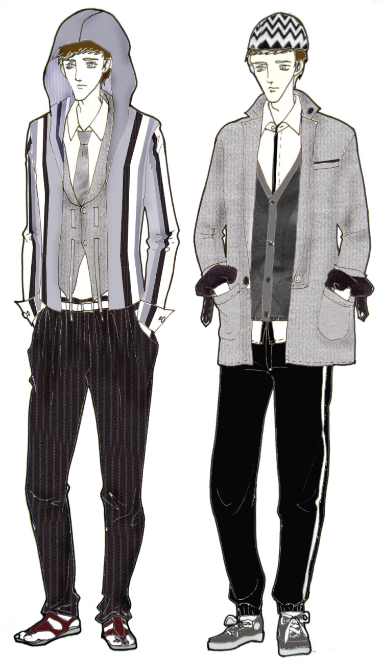 Эскизы мужской классической одежды