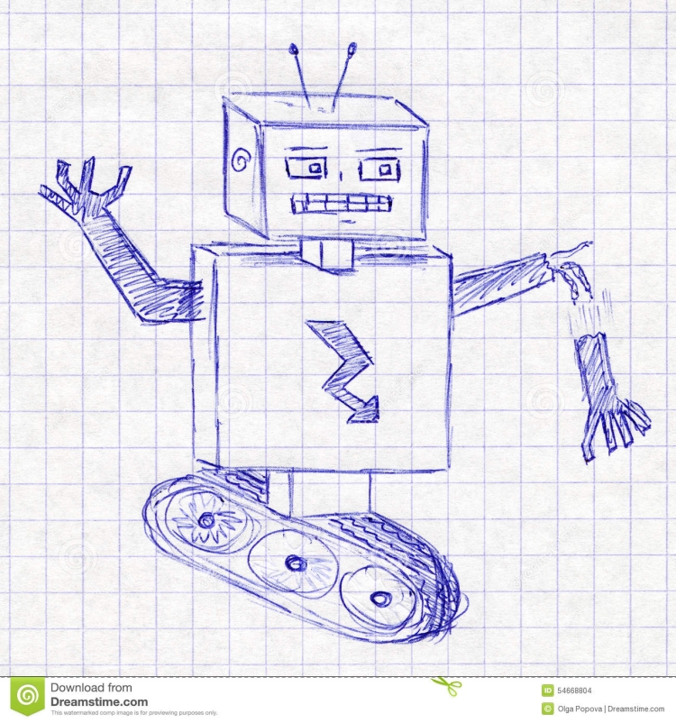 Робот математик картинка для 2 класса