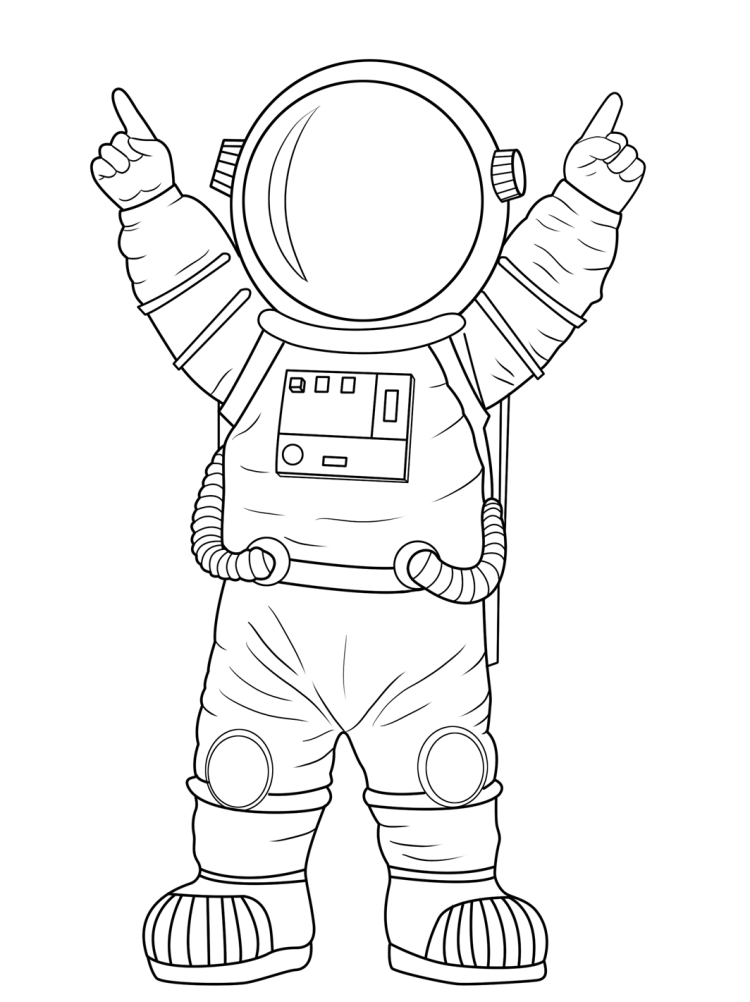 Легкий рисунок космонавта. Космонавт раскраска. Космонавт раскраска для детей. Раскраска космонавт в космосе. Космонавт трафарет для детей.