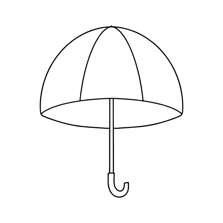 Раскраски зонтик