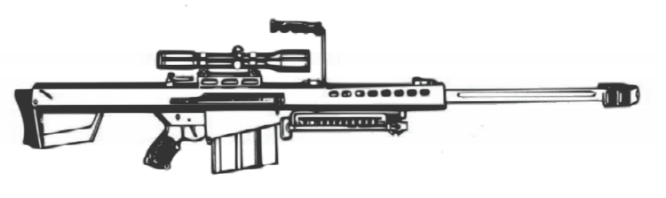 Снайперская винтовка раскраска